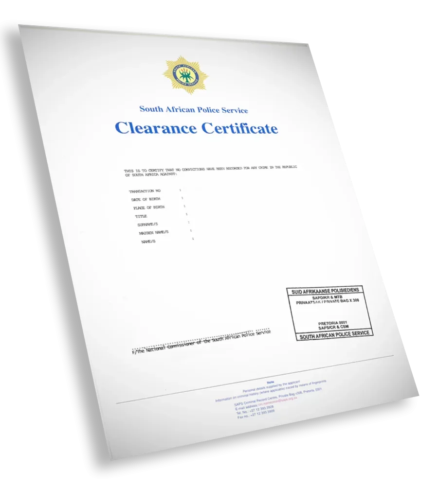 Police Clearance Certificate